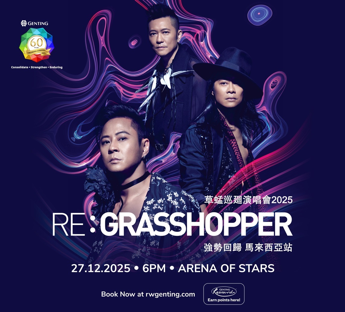 Hong Kong pop trio Grasshopper's concert tour in Genting this Dec 27